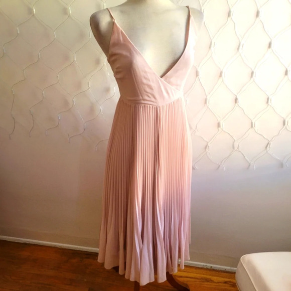 Wilfred Wrap Dress / Crossover / Pleated / Size X-Small - Picture 1 of 7